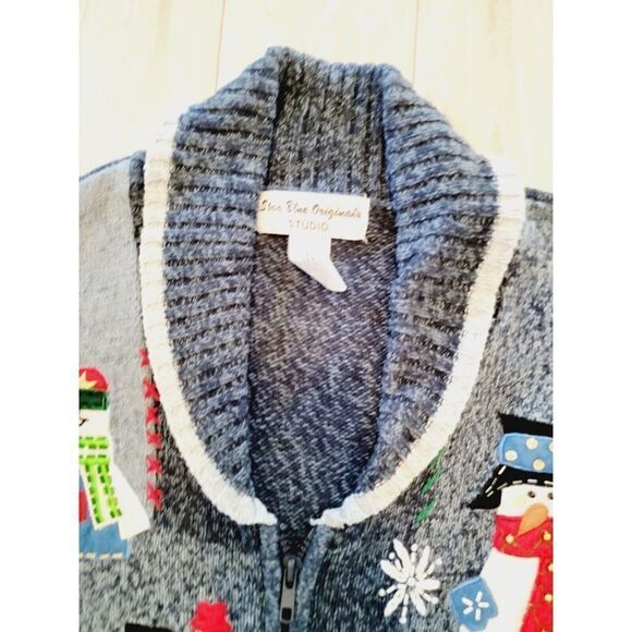 Star Blue Originals Studio L‎ Merry Christmas Sweater Embroidered Vintage - Picture 5 of 9